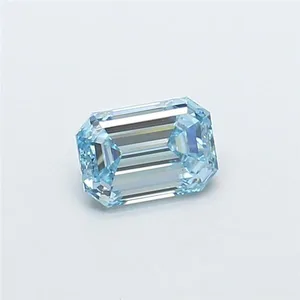 1.01ct EMERALD Fancy Intense Blue VS2 Coloured Lab diamond