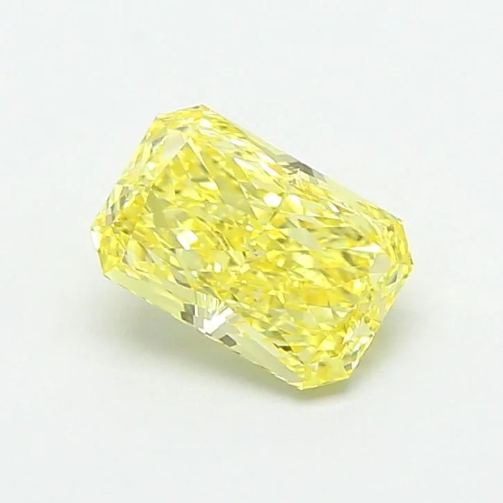 1.09ct RADIANT Fancy Intense Yellow VVS2 Coloured Lab diamond