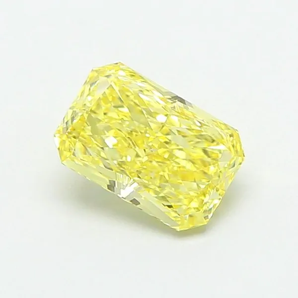 1.09ct RADIANT Fancy Intense Yellow VVS2 Coloured Lab diamond
