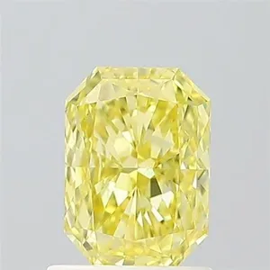 1.02ct RADIANT Fancy Vivid Yellow VS1 Coloured Lab diamond