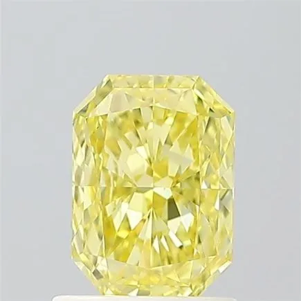 1.02ct RADIANT Fancy Vivid Yellow VS1 Coloured Lab diamond