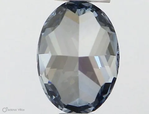 0.56ct OVAL Fancy Intense Blue VS1 Coloured Lab diamond