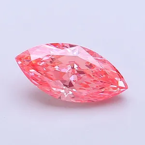 1.18ct MARQUISE Fancy Vivid Pink VS1 Coloured Lab diamond