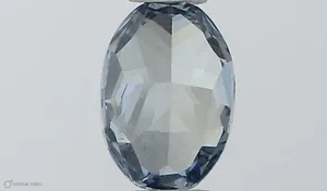 0.31ct OVAL Fancy Vivid Blue VVS1 Coloured Lab diamond