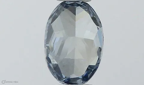 0.31ct OVAL Fancy Vivid Blue VVS1 Coloured Lab diamond
