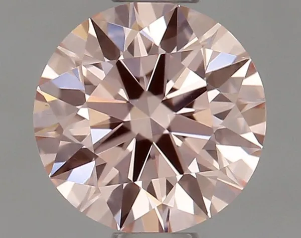 0.51ct ROUND Fancy Intense Pink VS2 Coloured Lab diamond