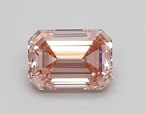 0.64ct EMERALD Fancy Vivid Pink VS2 Coloured Lab diamond