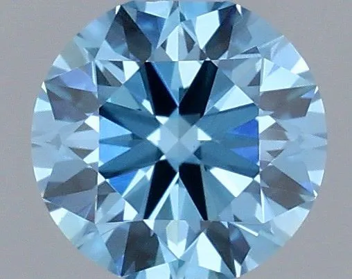 1ct ROUND Fancy Vivid Blue VVS2 Coloured Lab diamond
