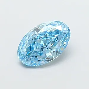 1.19ct OVAL Fancy Vivid Blue VVS2 Coloured Lab diamond