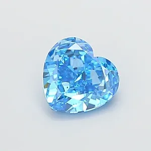 1.03ct HEART Fancy Vivid Blue VS2 Coloured Lab diamond
