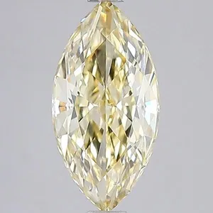 2.3ct MARQUISE Fancy Yellow VS1 Coloured Lab diamond