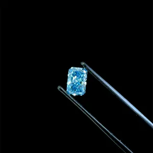 1.1ct RADIANT Fancy Vivid Blue VS1 Coloured Lab diamond