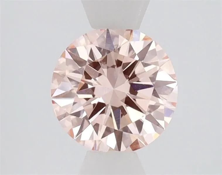 0.90ct ROUND Fancy Intense Pink VVS2 Coloured Lab diamond