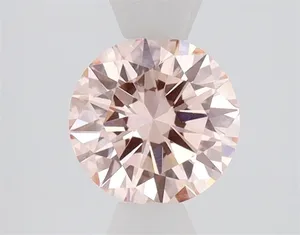 0.9ct ROUND Fancy Intense Pink VVS2 Coloured Lab diamond