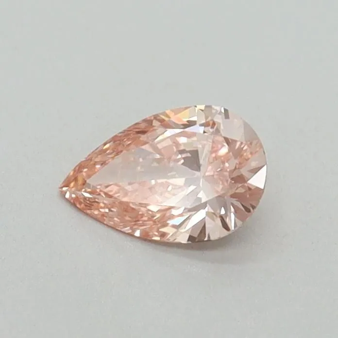 0.31ct PEAR Fancy Vivid Pink VS1 Coloured Lab diamond