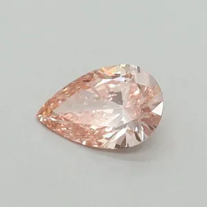 0.31ct PEAR Fancy Vivid Pink VS1 Coloured Lab diamond