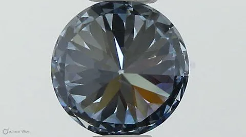 0.4ct ROUND Fancy Vivid Blue VS1 Coloured Lab diamond
