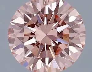 0.31ct ROUND Fancy Vivid Pink VS1 Coloured Lab diamond