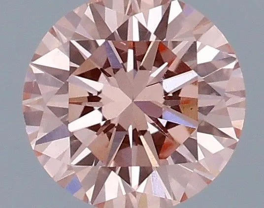 0.31ct ROUND Fancy Vivid Pink VS1 Coloured Lab diamond