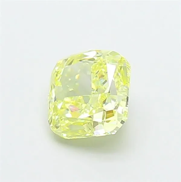 1.05ct CUSHION Fancy Yellow VVS2 Coloured Lab diamond