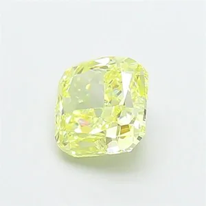 1.05ct CUSHION Fancy Yellow VVS2 Coloured Lab diamond
