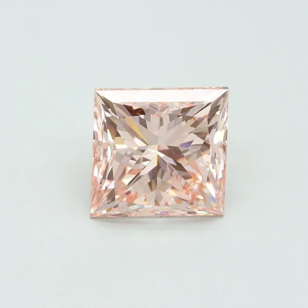 5.02ct PRINCESS Fancy Intense Pink VS1 Coloured Lab diamond