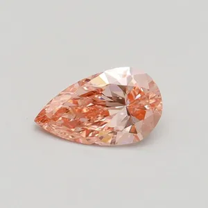 0.5ct PEAR Fancy Intense Pink VS1 Coloured Lab diamond