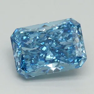 1.16ct RADIANT Fancy Vivid Blue VS2 Coloured Lab diamond
