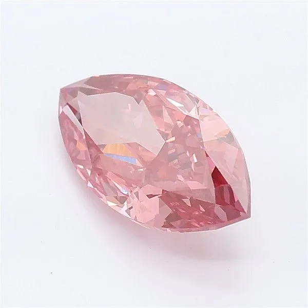 2.55ct MARQUISE Fancy Vivid Pink VVS2 Coloured Lab diamond