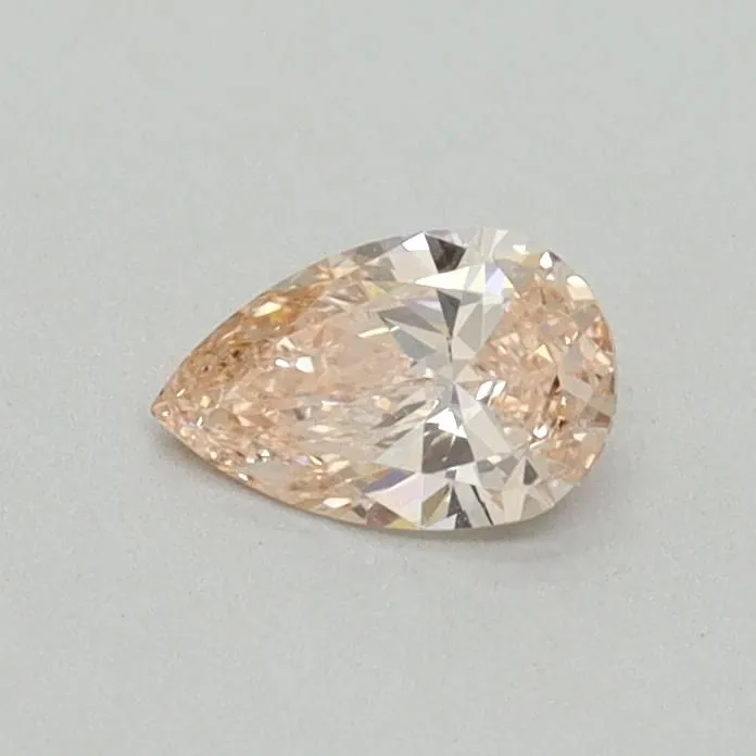 0.30ct PEAR Fancy Intense Pink VS1 Coloured Lab diamond