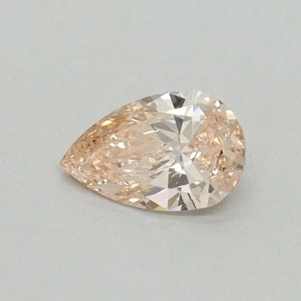 0.3ct PEAR Fancy Intense Pink VS1 Coloured Lab diamond