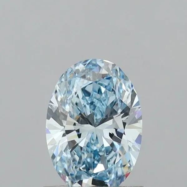 1.04ct OVAL Fancy Intense Blue VVS2 Coloured Lab diamond
