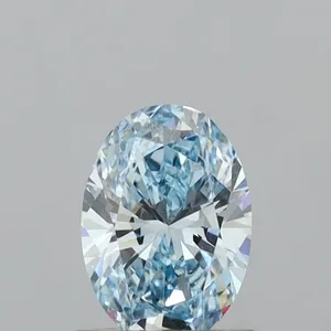 1.04ct OVAL Fancy Intense Blue VVS2 Coloured Lab diamond