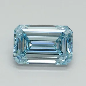 1ct EMERALD Fancy Intense Blue VS1 Coloured Lab diamond
