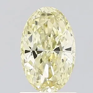 1.09ct OVAL Fancy Yellow VVS2 Coloured Lab diamond