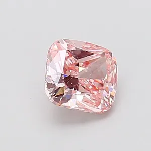 1.01ct CUSHION Fancy Intense Pink SI1 Coloured Lab diamond