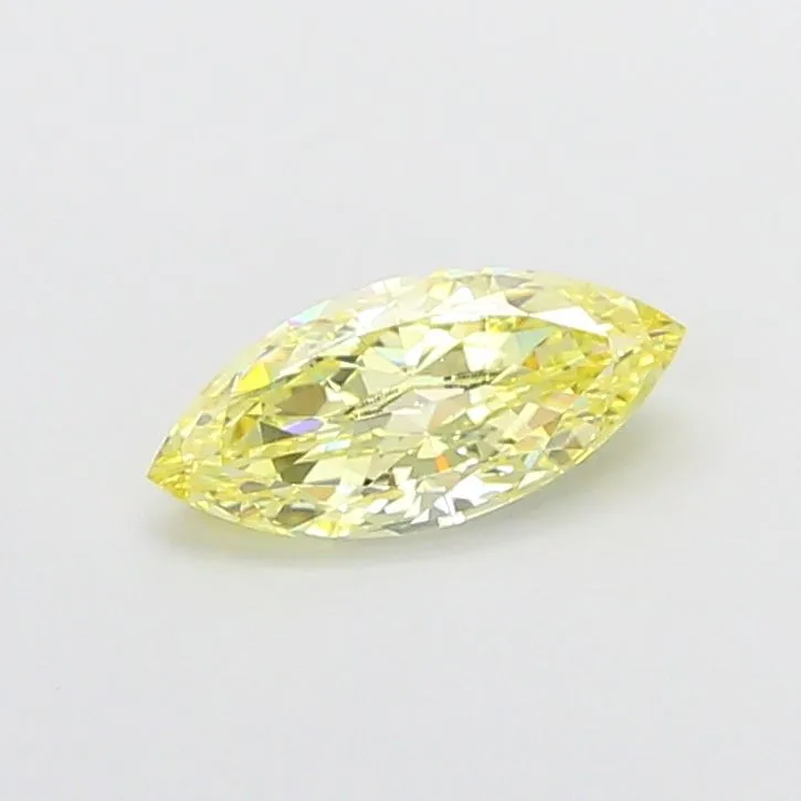 0.95ct MARQUISE Fancy Yellow VS1 Coloured Lab diamond