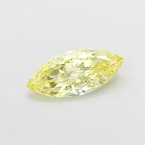 0.95ct MARQUISE Fancy Yellow VS1 Coloured Lab diamond