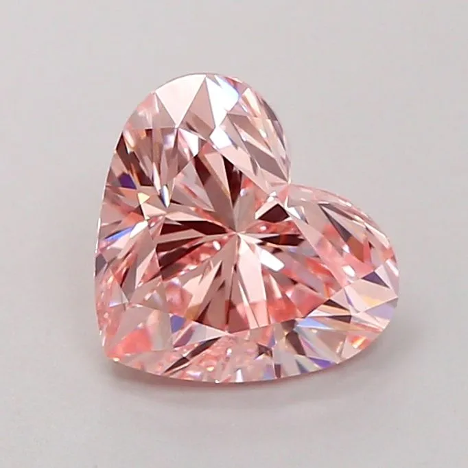 1.94ct HEART Fancy Intense Pink VVS2 Coloured Lab diamond