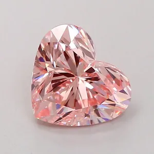 1.94ct HEART Fancy Intense Pink VVS2 Coloured Lab diamond