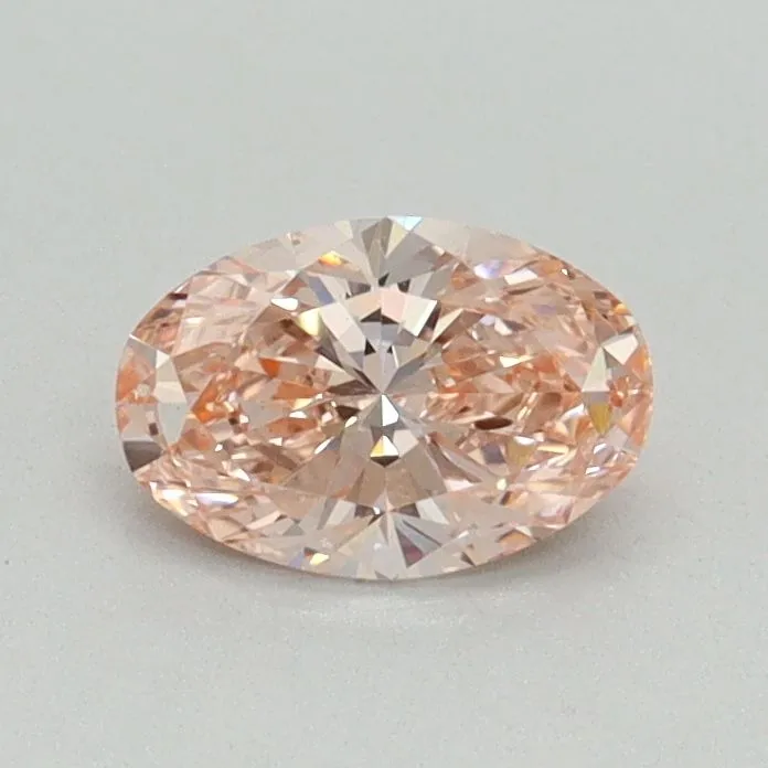 0.50ct OVAL Fancy Intense Pink VS1 Coloured Lab diamond