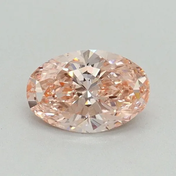 0.5ct OVAL Fancy Intense Pink VS1 Coloured Lab diamond