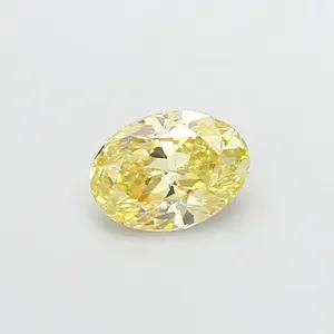 1.03ct OVAL Fancy Yellow VVS2 Coloured Lab diamond