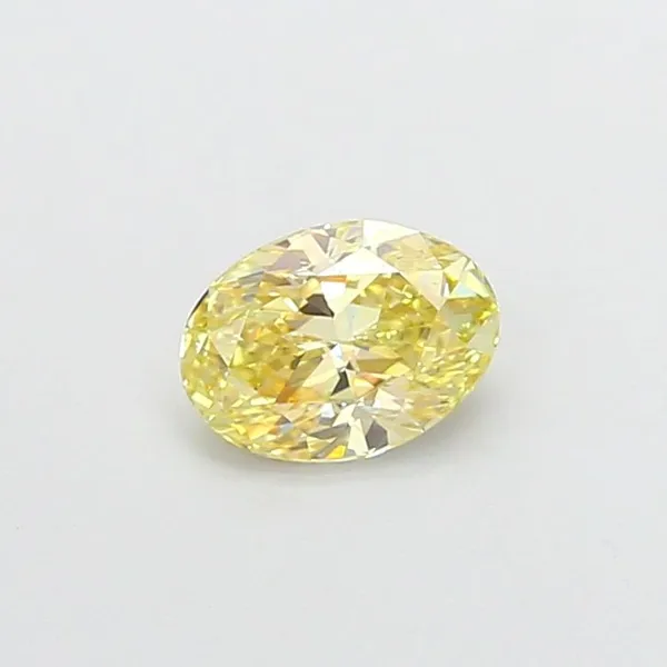 1.03ct OVAL Fancy Yellow VVS2 Coloured Lab diamond