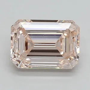 1.54ct EMERALD Fancy Pink VVS2 Coloured Lab diamond