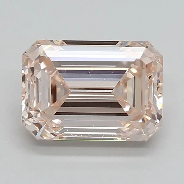 1.54ct EMERALD Fancy Pink VVS2 Coloured Lab diamond