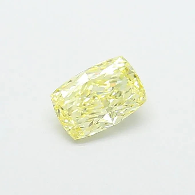 1.05ct CUSHION Fancy Yellow VVS2 Coloured Lab diamond