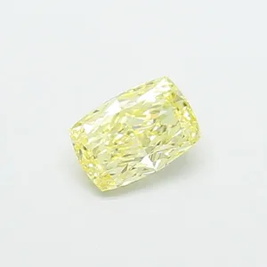 1.05ct CUSHION Fancy Yellow VVS2 Coloured Lab diamond