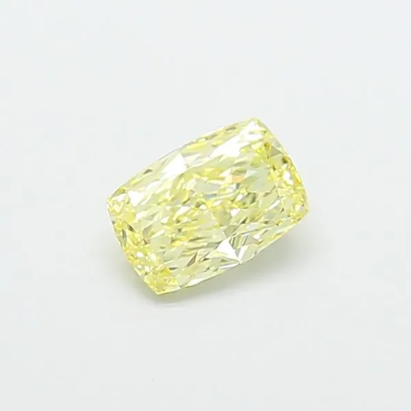 1.05ct CUSHION Fancy Yellow VVS2 Coloured Lab diamond