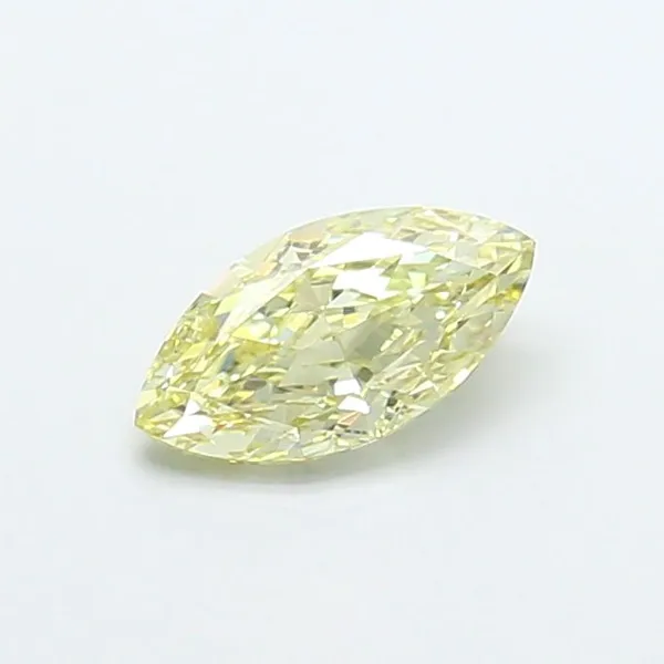 1.08ct MARQUISE Fancy Light Yellow VVS2 Coloured Lab diamond
